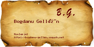 Bogdanu Gellén névjegykártya